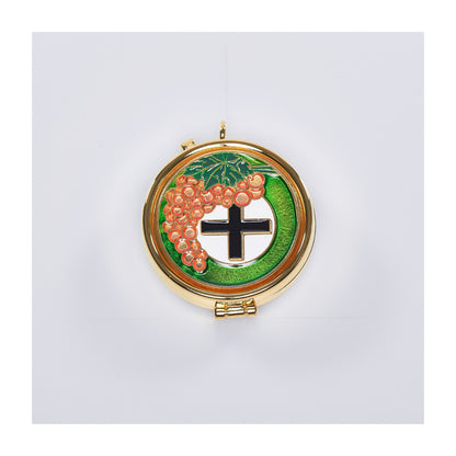 Grapes & Cross 8/15 Capacity Pyx
