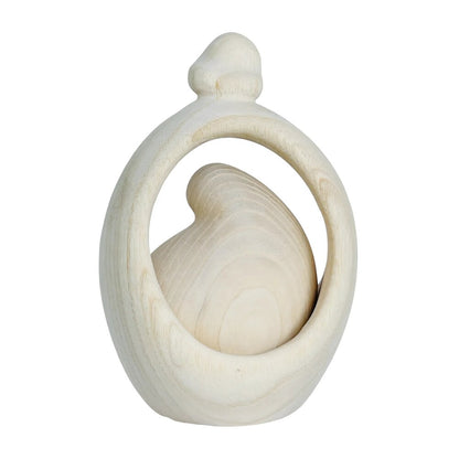 Sacred Family Modern Minimalist Nativity Scene - Wood Sculpture