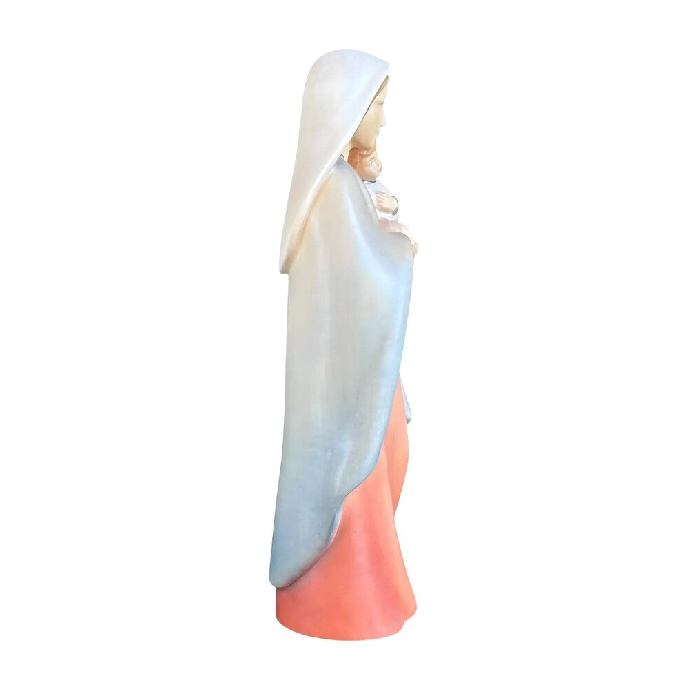Modern Madonna and Child Sculpture in Maple and Lime wood Val Gardena