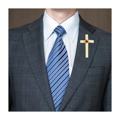 Indian Mini Palm Crosses with Holy Spirit Lapel Pin