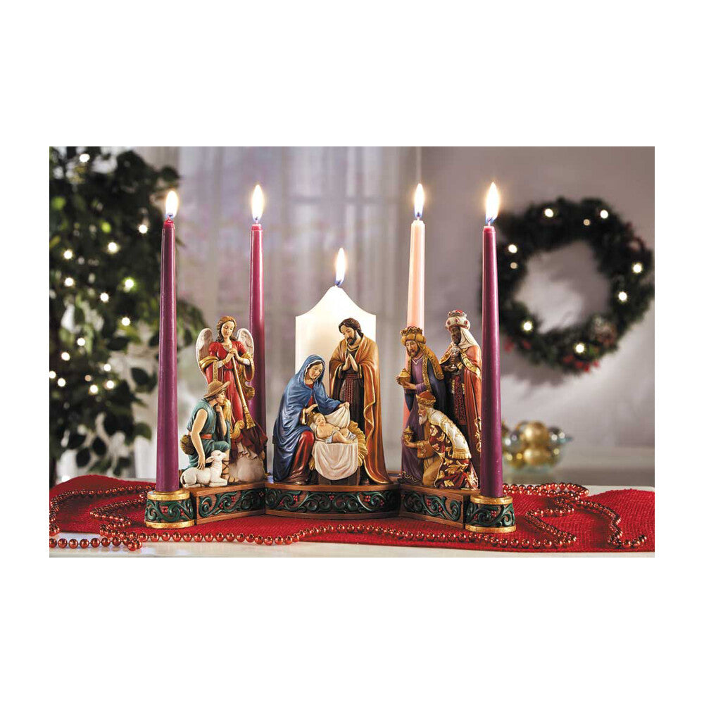 Nativity Advent Candleholder, CBB3052
