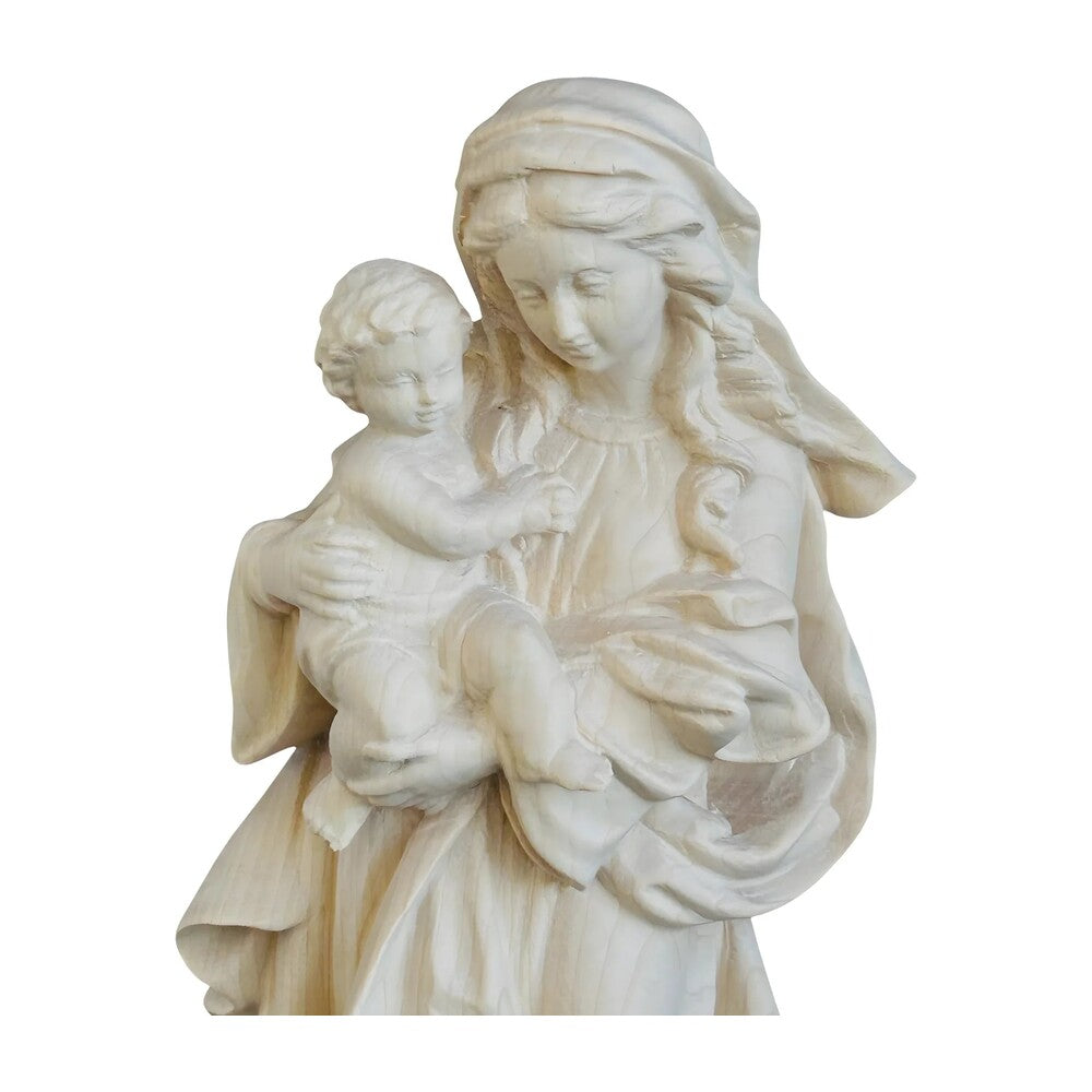 Statue Our Lady of Reverence carved in Val Gardena Wood