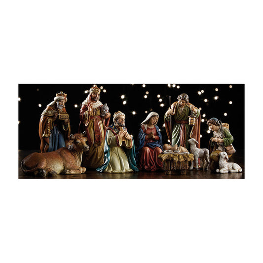 5” Scale 9 Piece Michael Adams Nativity Set