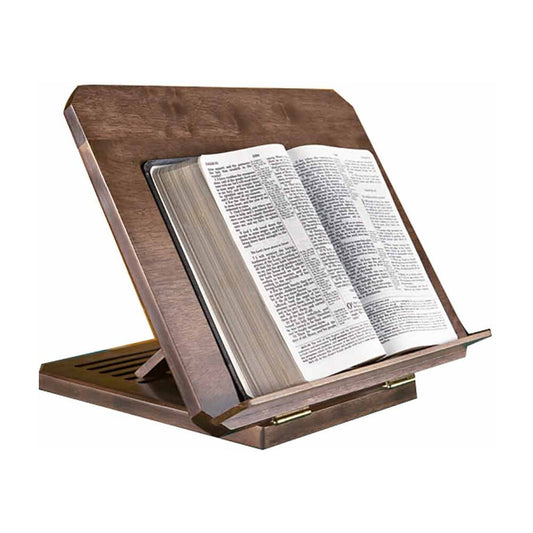 Bible Stand with Silk-Screened Bible Verse