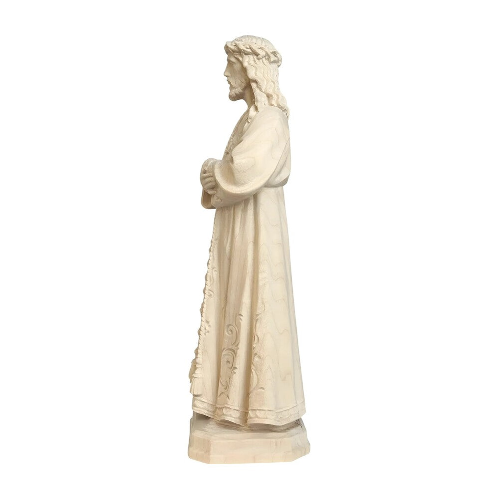 Statue Christ Jesus of Medinaceli Hand Carved in Wood from Val Gardena