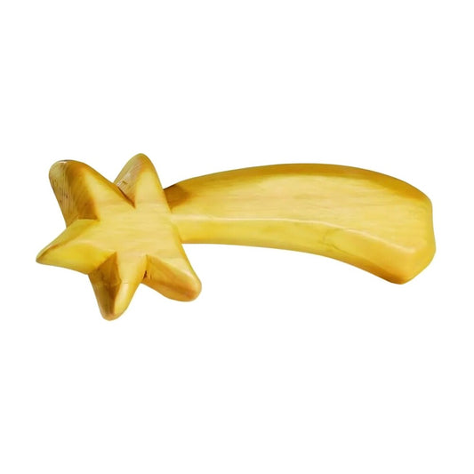 Wooden Maple Comet Star for Nativity Scene, 10 cm