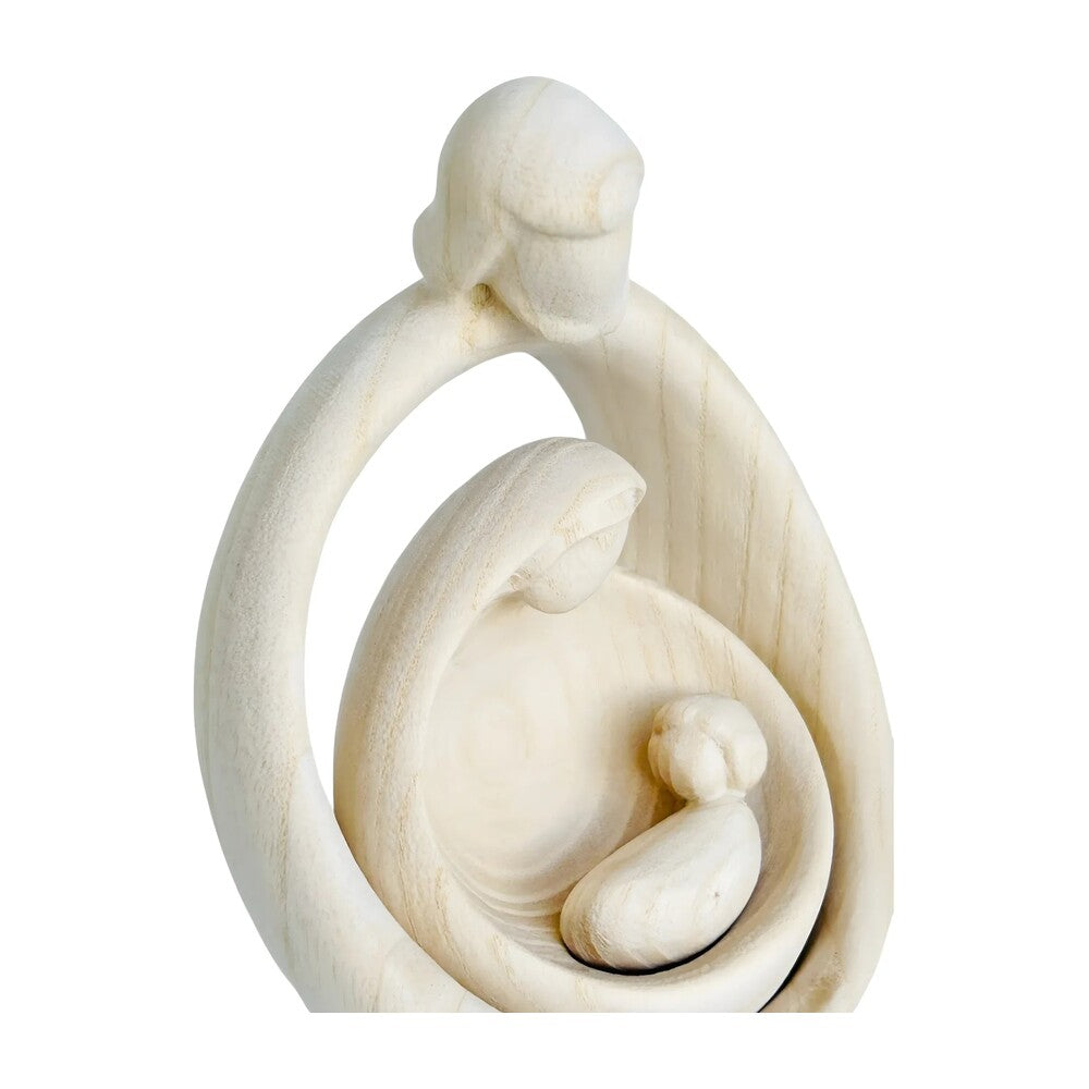 Sacred Family Modern Minimalist Nativity Scene - Wood Sculpture