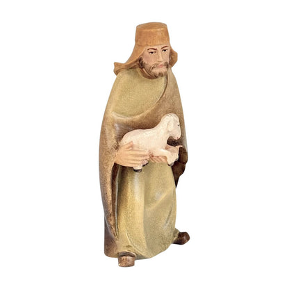 Shepherd with Lamb in Maple Wood