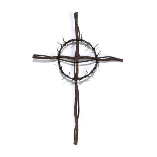 Crown of Thorns Metal Wall Cross