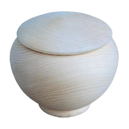Natural Maple Wood Pet Urn, 8 cm