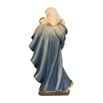 Our Lady of the Heart with Child statue in carved wood from Val Gardena