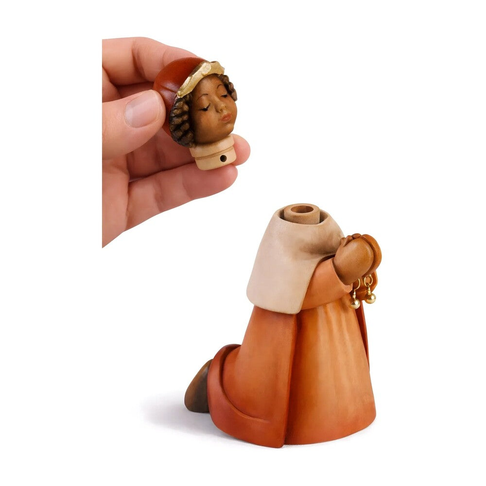 Kneeling King Caspar Wise Man- Maple Wood