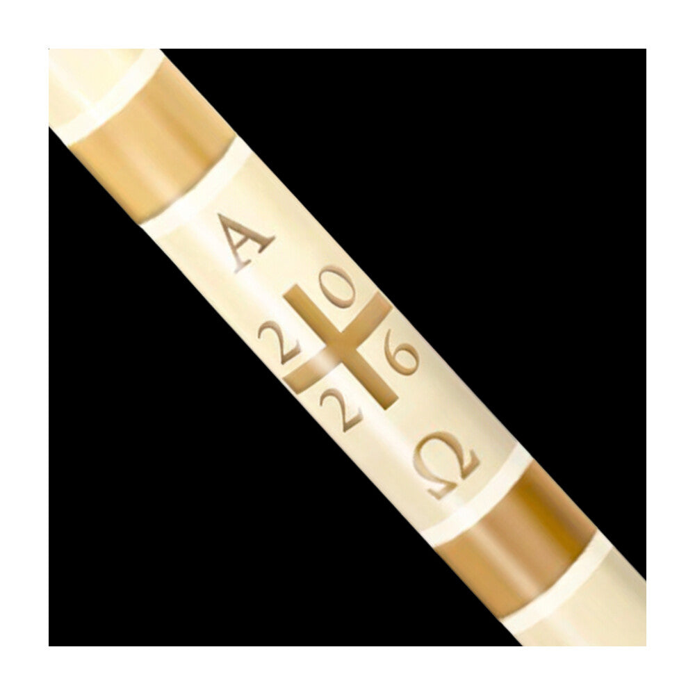 Plain Cross Paschal Candle