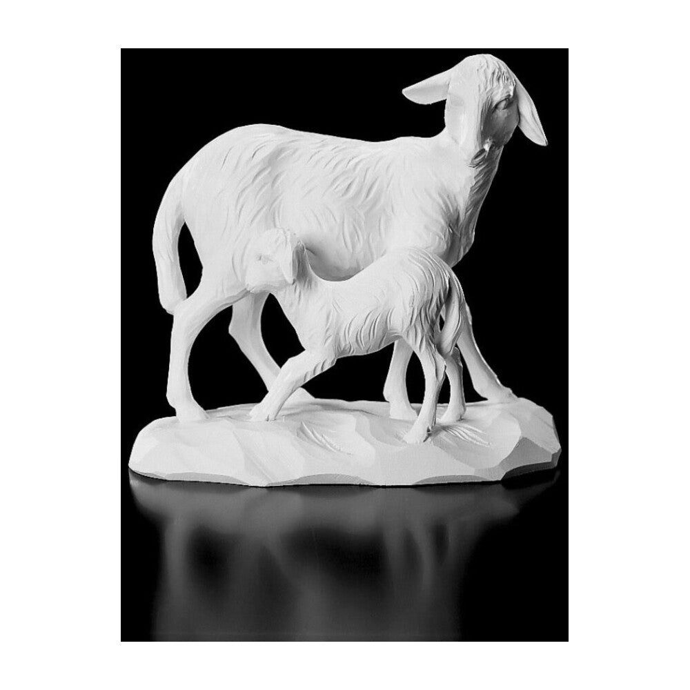 12 Piece White Resin Nativity