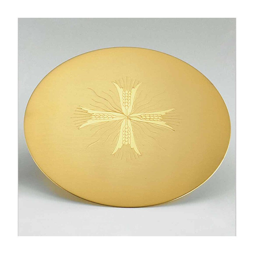 5 3/4" Diameter Engraved Brass Scale Paten DES567C