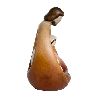 Sacred Family Modern Minimalist Nativity Scene - Wood Sculpture