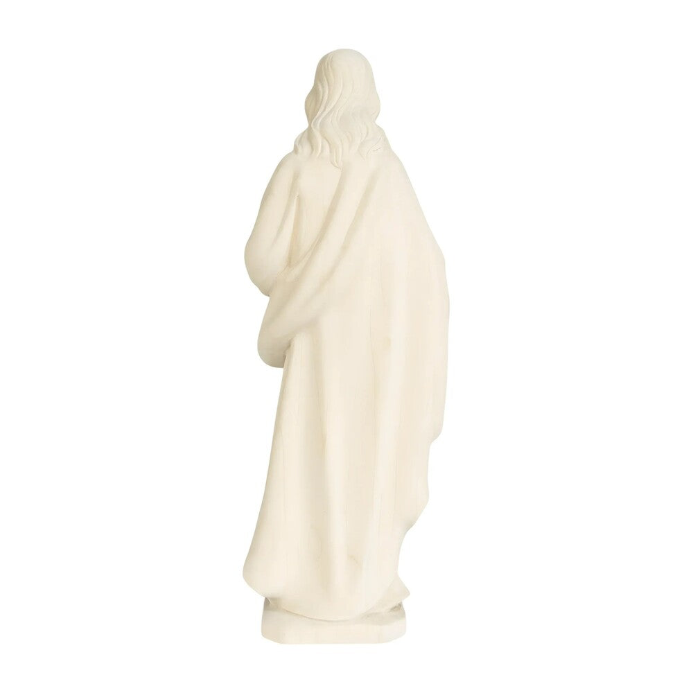 Sacred Heart of Jesus Sculpture in Hand-Painted Val Gardena Wood