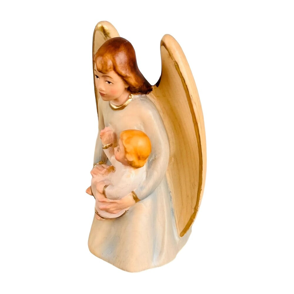 Guardian Angel with Child Hand-carved in Maple Wood