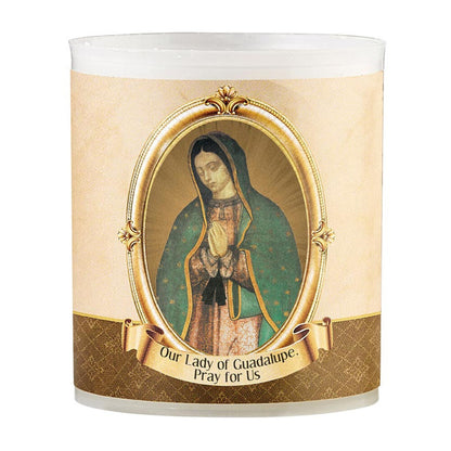 Our Lady of Guadalupe Devotional Votive Candle - Pack of 4