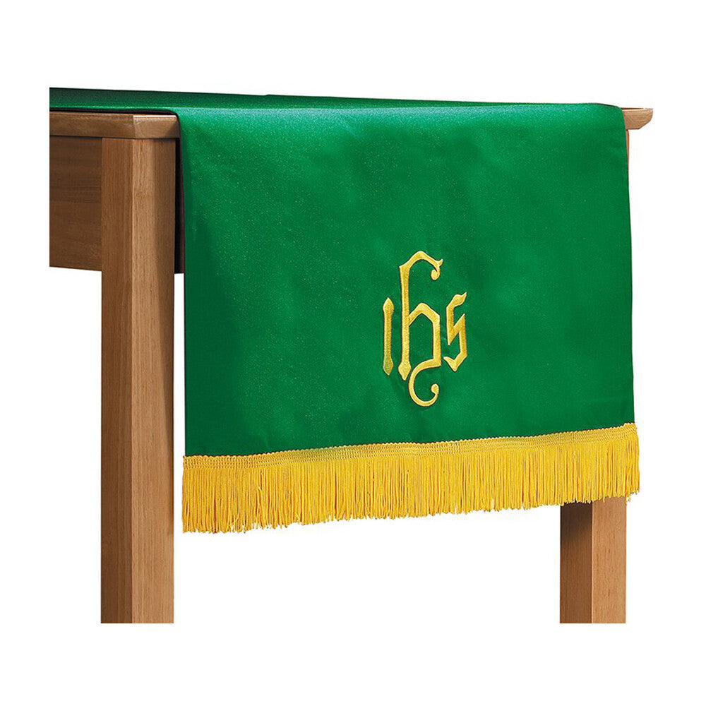 Purple/Green Table Runner with Fringe