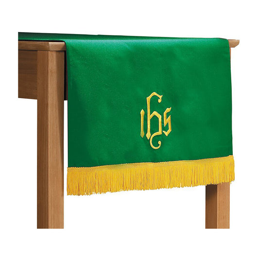 Purple/Green Table Runner with Fringe