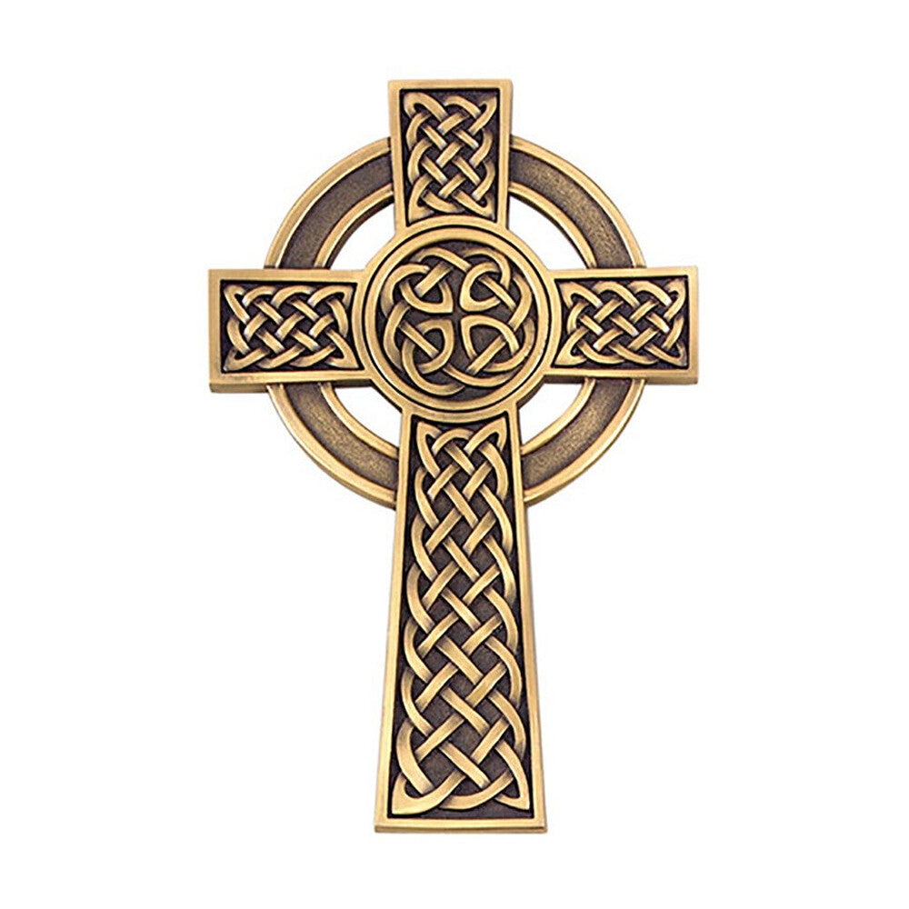8" Fine Pewter Knotted celtic Cross, Style JC9022K