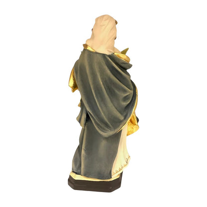Saint Veronica: Hand-Carved Wood Sculpture from Val Gardena