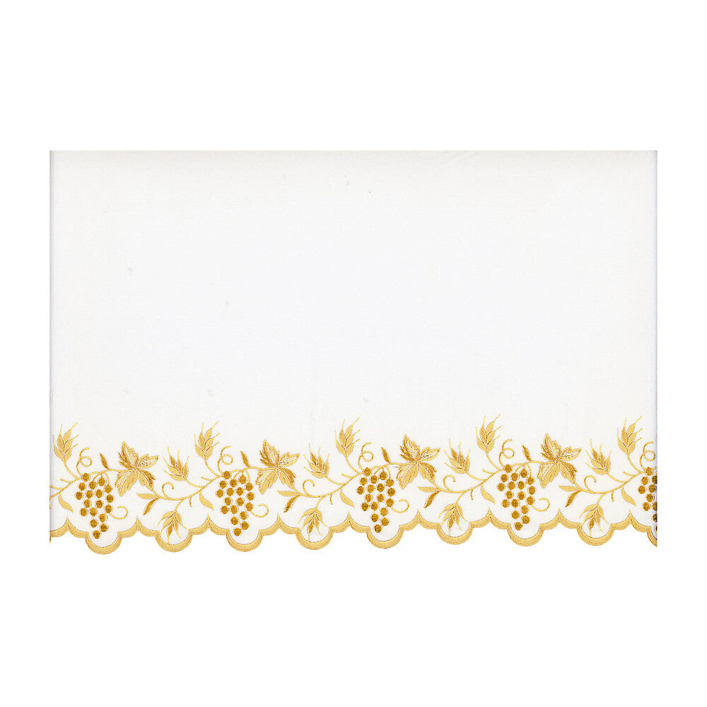 Gold Silk Embroidered Altar Cloth - Design BV1308