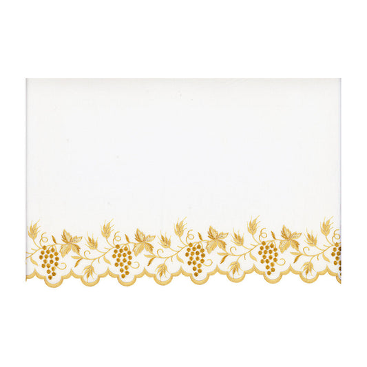 Gold Silk Embroidered Altar Cloth - Design BV1308