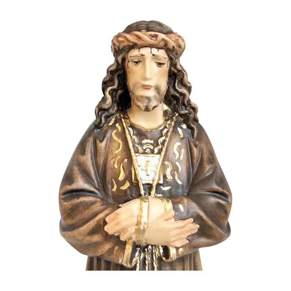 Statue Christ Jesus of Medinaceli Hand Carved in Wood from Val Gardena