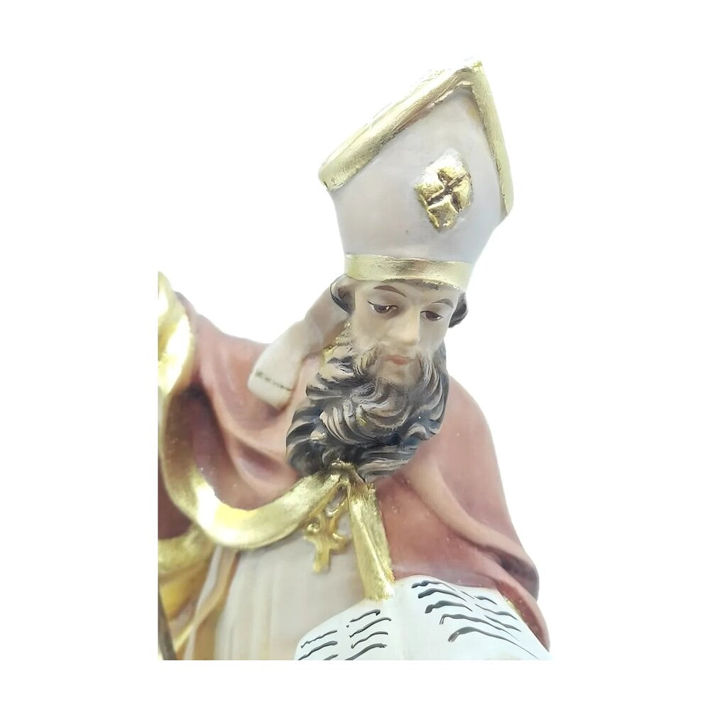 Sculpture Saint Conrad Bishop with Crozier and Lamb