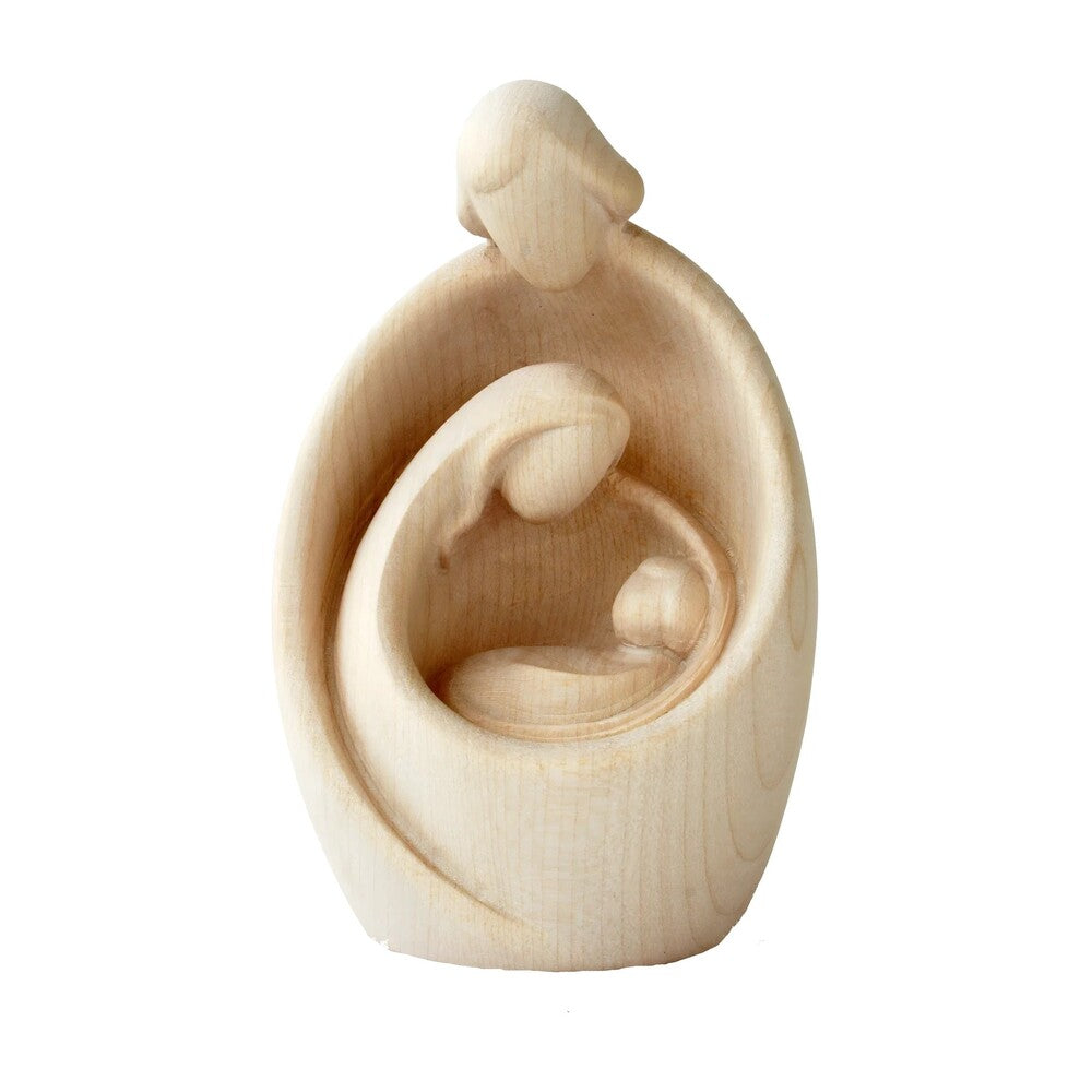 Modern Style Nativity Scene in wood