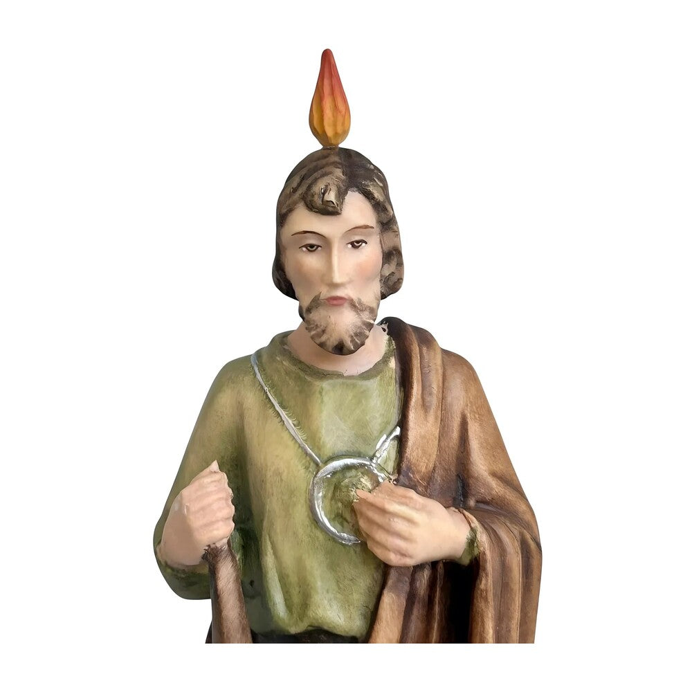 Statue of Saint Jude Thaddeus Carved in Val Gardena Wood