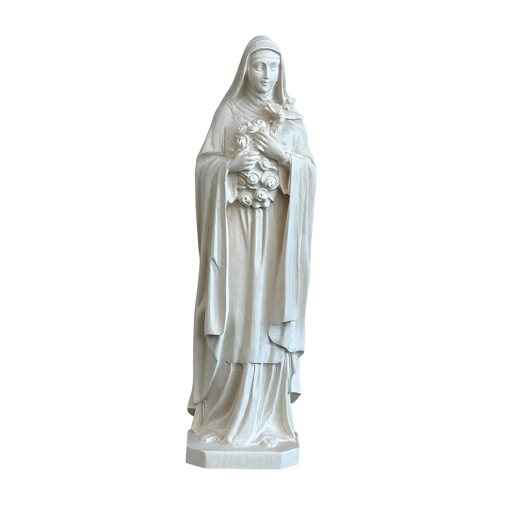 Statue of Saint Thérèse of Lisieux in hand-carved and hand-painted wood
