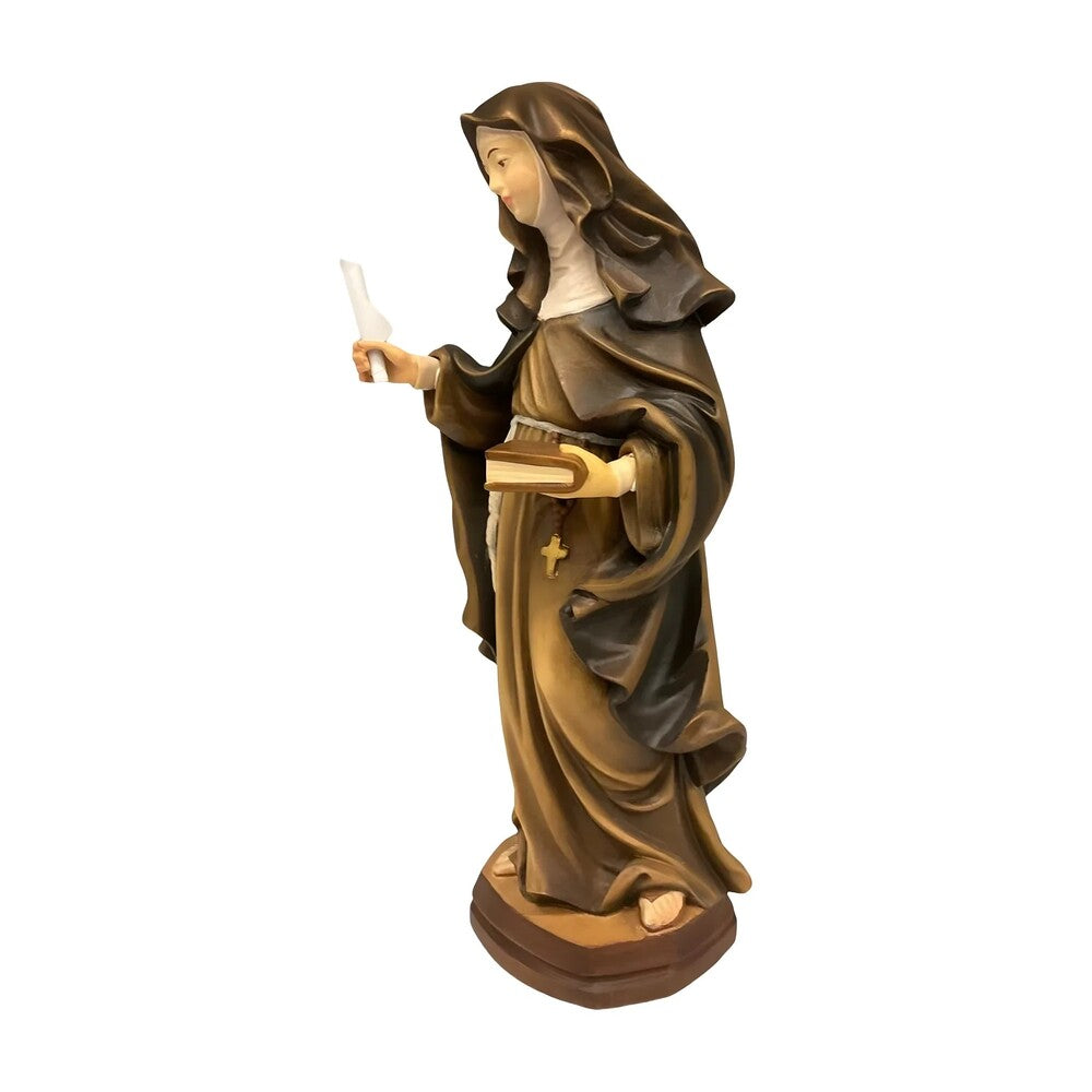 Sculpture of Saint Eva of Liège in Fine Val Gardena Wood