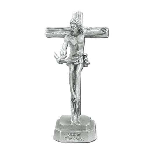 3 1/4" Pewter Gift Of The Spirit Crucifix Style JC6080E