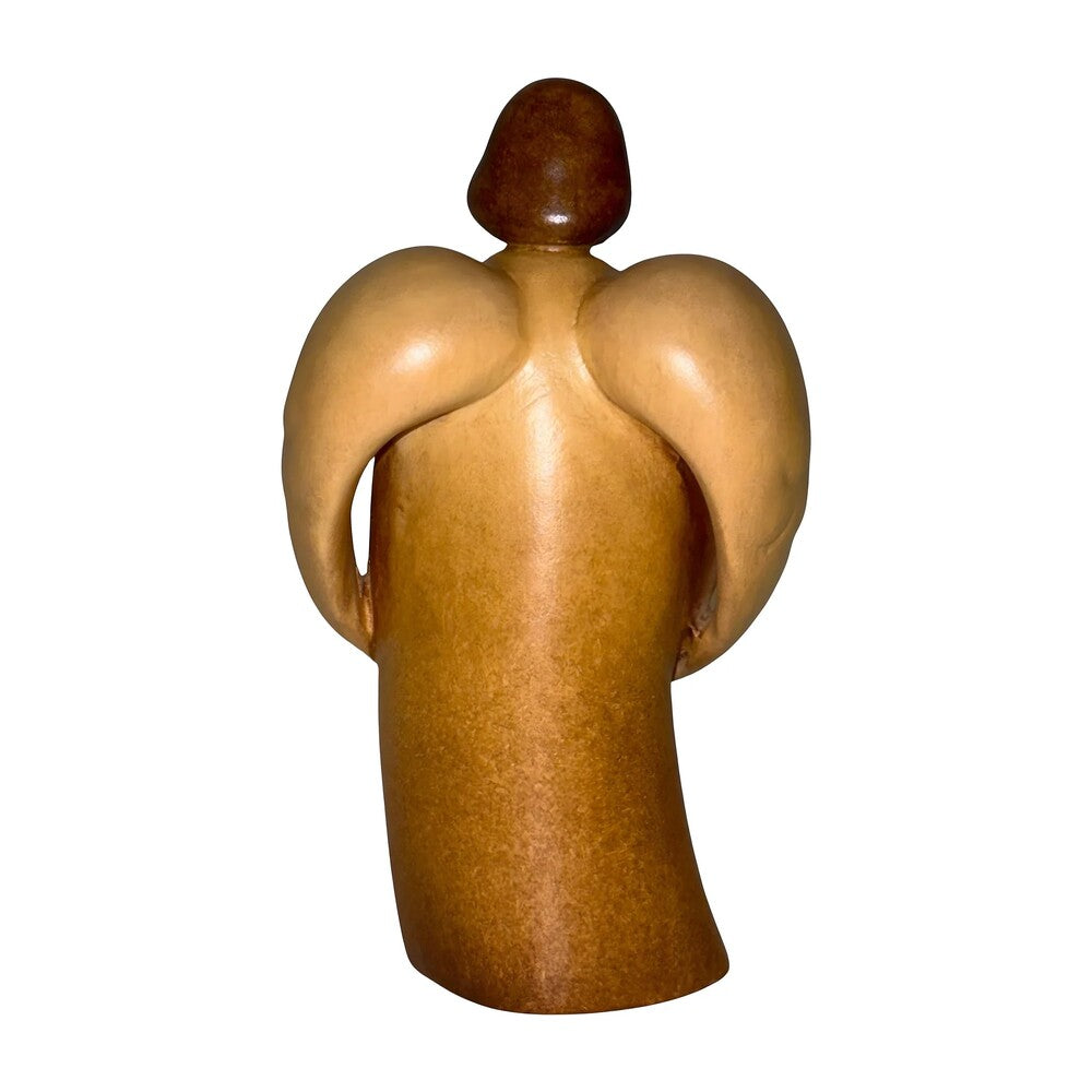Guardian Angel Sculpture with Child | Sacred Handicrafts Val Gardena