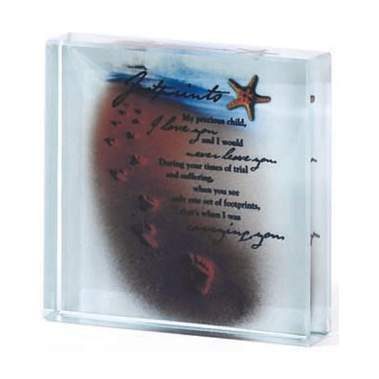 Footprints Inspirational Plaque