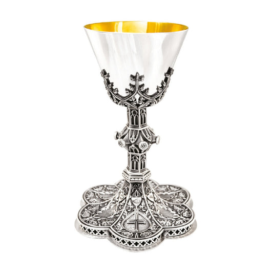 Chalice w 6 3/8 Well Paten Brite Star Finish