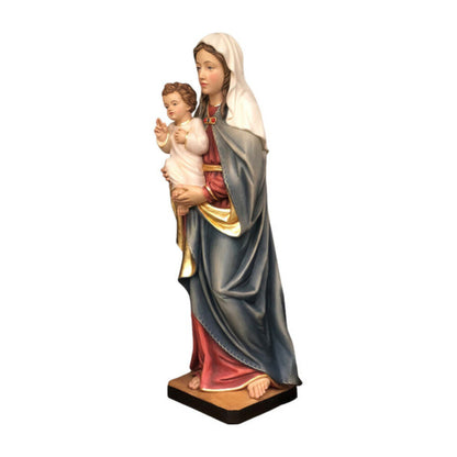 Statue Madonna with the Child Jesus in Artistic Fiber for Val Gardena