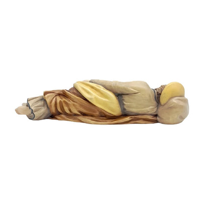 Sleeping St. Joseph Sculpture in Val Gardena Wood Dolfi