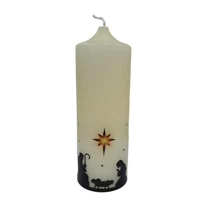 3" x 12" Home Christmas Panoramic Candle
