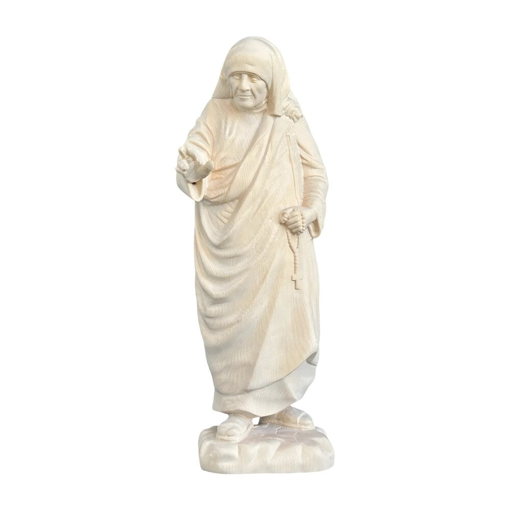 Saint Teresa of Calcutta Statue in Maple and Lime Wood Val Gardena