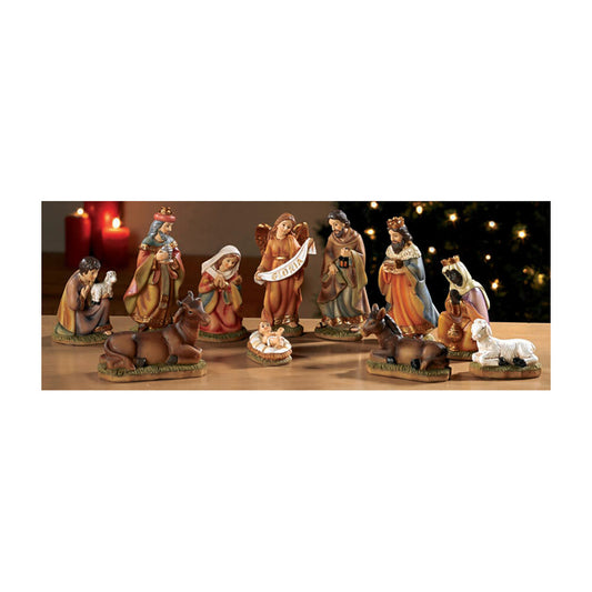 4.5" Scale 11 Piece Nativity Scale Set