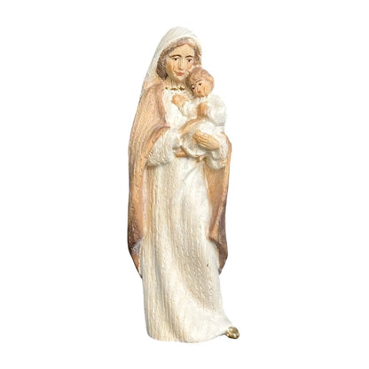 Modern Madonna and Child Sculpture in Maple and Lime wood Val Gardena