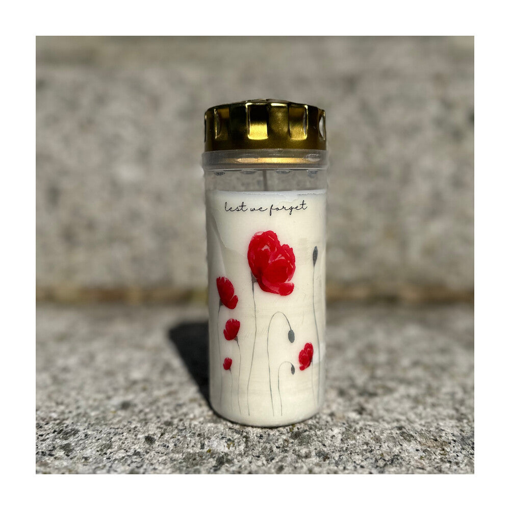 4-Day White Tribute Memorial Candles