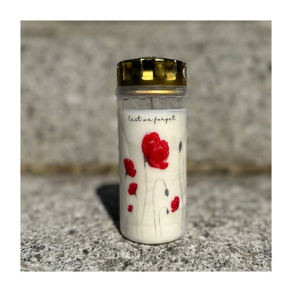 4-Day White Tribute Memorial Candles