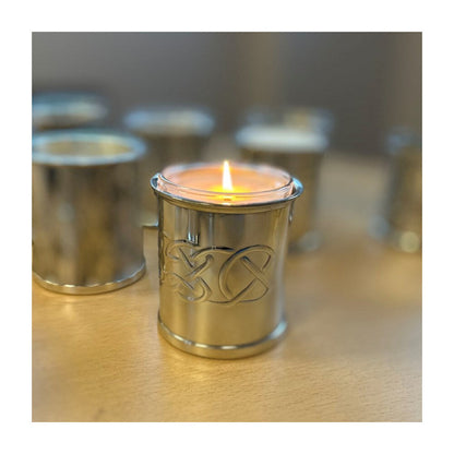 Pewter Embossed Celtic Candle Votive