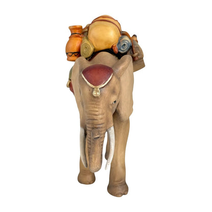 Elephant with Load in Maple Wood