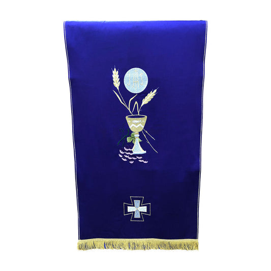 Chalice, Grape & Wheat Purple Lectern Hanging